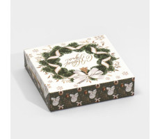 Коробка складная «Новогодний подарок», 12 х 33,6 х 12 см моноблок